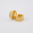 Candongas Doble Carril Bv Tupido 5.5g / 1/2 in Oro Amarillo 18K