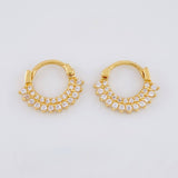 Hoop Earrings Thick Hoop 1.65g / 1/2 in 18K Yellow Gold