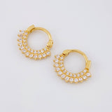 Candongas Aro Tupido 1.95g / 1/2 in Oro Amarillo 18K