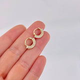 Hoop Earrings Thick Hoop 1.65g / 1/2 in 18K Yellow Gold