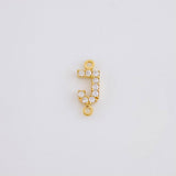 Charm Letter J Dense 0.4g / 1/2 in 18K Yellow Gold