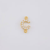 Herraje Letra C Tupida 0.4g / 1/2 in Oro Amarillo 18K