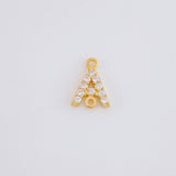 Charm Letter A Dense 0.45g / 1/4 in 18K Yellow Gold