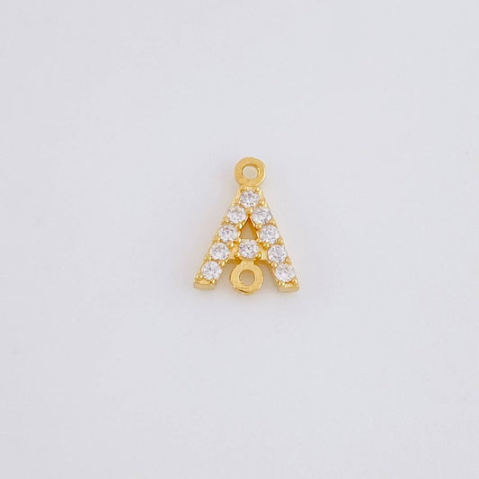 Herraje Letra A Tupida 0.45g / 1/4 in Oro Amarillo 18K