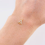 Charm Letter A Dense 0.45g / 1/4 in 18K Yellow Gold