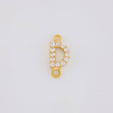 Charm Letter D Dense 0.45g / 1/2 in 18K Yellow Gold