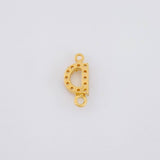 Charm Letter D Dense 0.45g / 1/2 in 18K Yellow Gold