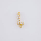 Herraje Letra L Tupida 0.3g / 1/2 in Oro Amarillo 18K