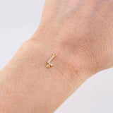 Herraje Letra L Tupida 0.45g / 1/2 in Oro Amarillo 18K