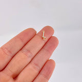 Herraje Letra L Tupida 0.45g / 1/2 in Oro Amarillo 18K