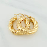 Candongas Mati 5.35 g / 1 1/4 in Oro Amarillo 18K
