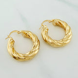 Candongas Mati 5.35 g / 1 1/4 in Oro Amarillo 18K