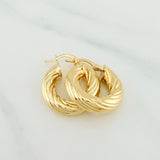 Candongas Niky 3.95 g / 3/4 in Oro Amarillo 18K