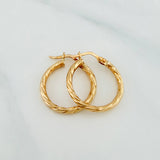 Candongas Kathe 1.6 g / 3/4 in Oro Amarillo 18K