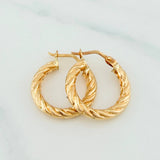 Candongas Mafe 1.9 g / 3/4 in Oro Amarillo 18K