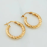 Candongas Mafe 1.9 g / 3/4 in Oro Amarillo 18K