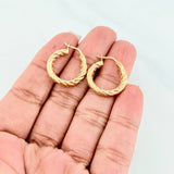 Candongas Mafe 1.9 g / 3/4 in Oro Amarillo 18K