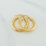 Candongas Solara 2.45 g / 3/4 in Oro Amarillo 18K