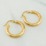 Candongas Solara 2.5 g / 3/4 in Oro Amarillo 18K