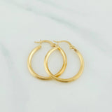 Candongas Clau 1.7 g / 1 in Oro Amarillo 18K