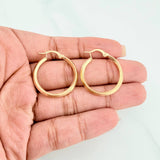 Candongas Clau 1.7 g / 1 in Oro Amarillo 18K