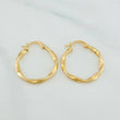 Candongas Asby 1.5 g / 1 in Oro Amarillo 18K