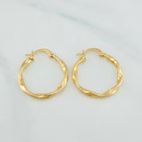 Candongas Asby 1.5 g / 1 in Oro Amarillo 18K