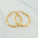 Candongas Asby 1.5 g / 1 in Oro Amarillo 18K