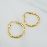 Candongas Asby 1.5 g / 1 in Oro Amarillo 18K