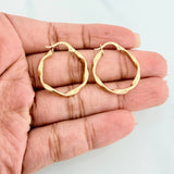 Candongas Asby 1.5 g / 1 in Oro Amarillo 18K