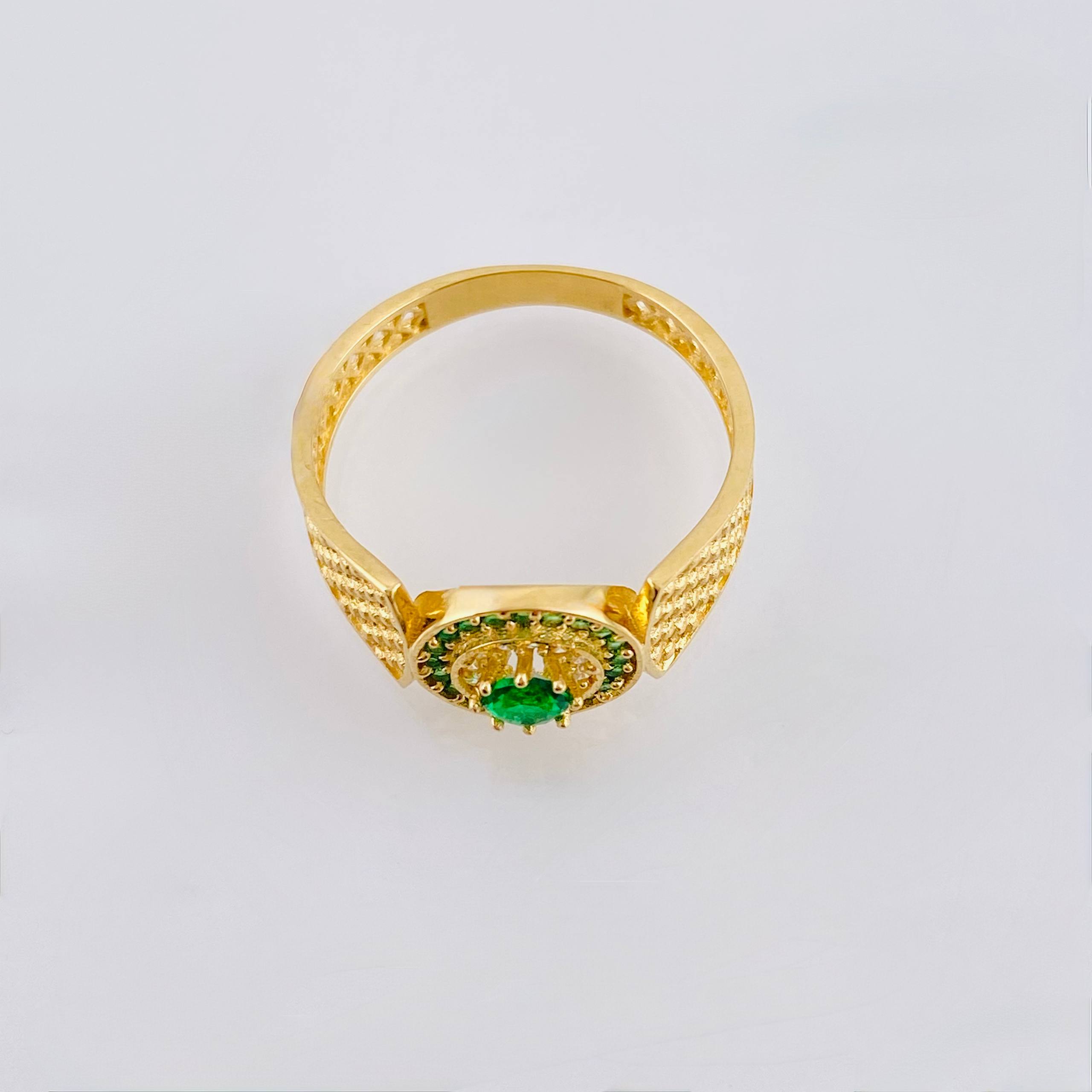 Anillo Cinturon Mallado 2.45gr / T7 1/2 / Oro Amarillo 18K ©