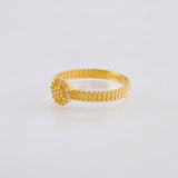 Anillo Circulo Burbujeante 2.2gr / T7 3/4 / Oro Amarillo 18K *
