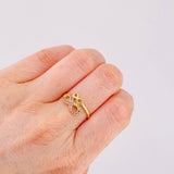 Anillo Duo Infinito 2.2gr / T7 1/2 / Oro Amarillo 18K *