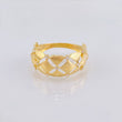 Anillo Enrejado Destallantes 2.3gr / T8 / Oro Amarillo 18K *