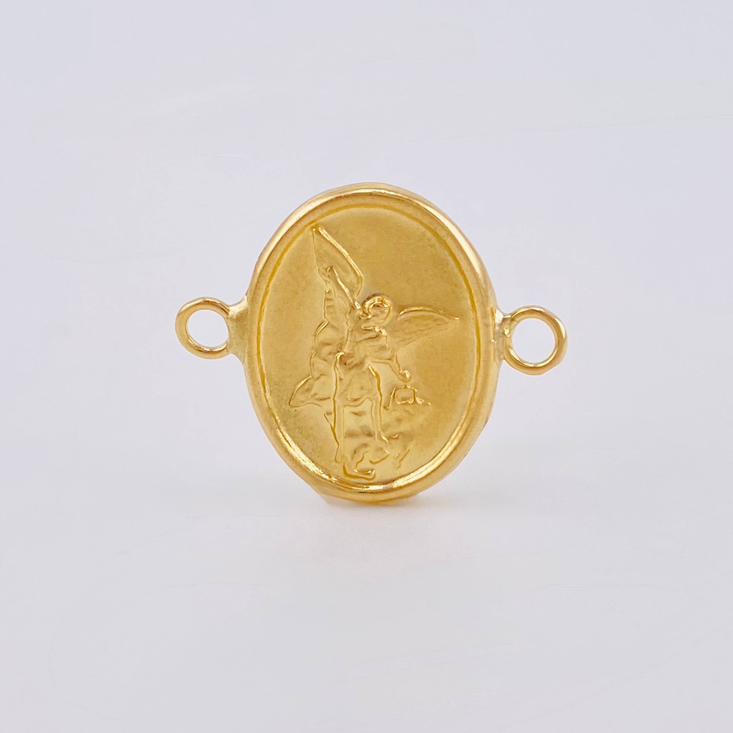 Herraje San Miguel Arcangel 0.95gr / 3/4 in / Oro Amarillo 18K ©