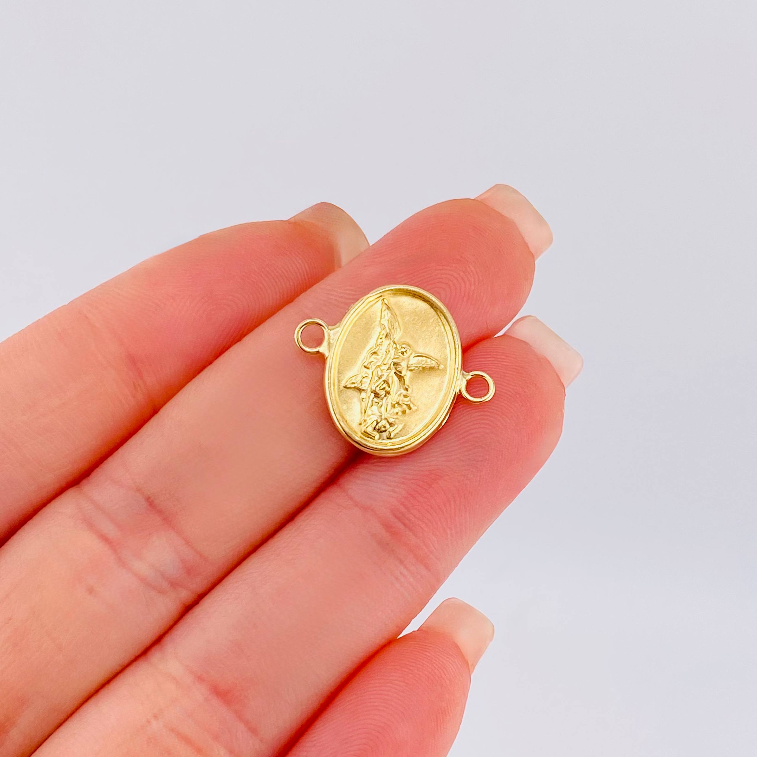 Herraje San Miguel Arcangel 0.95gr / 3/4 in / Oro Amarillo 18K ©