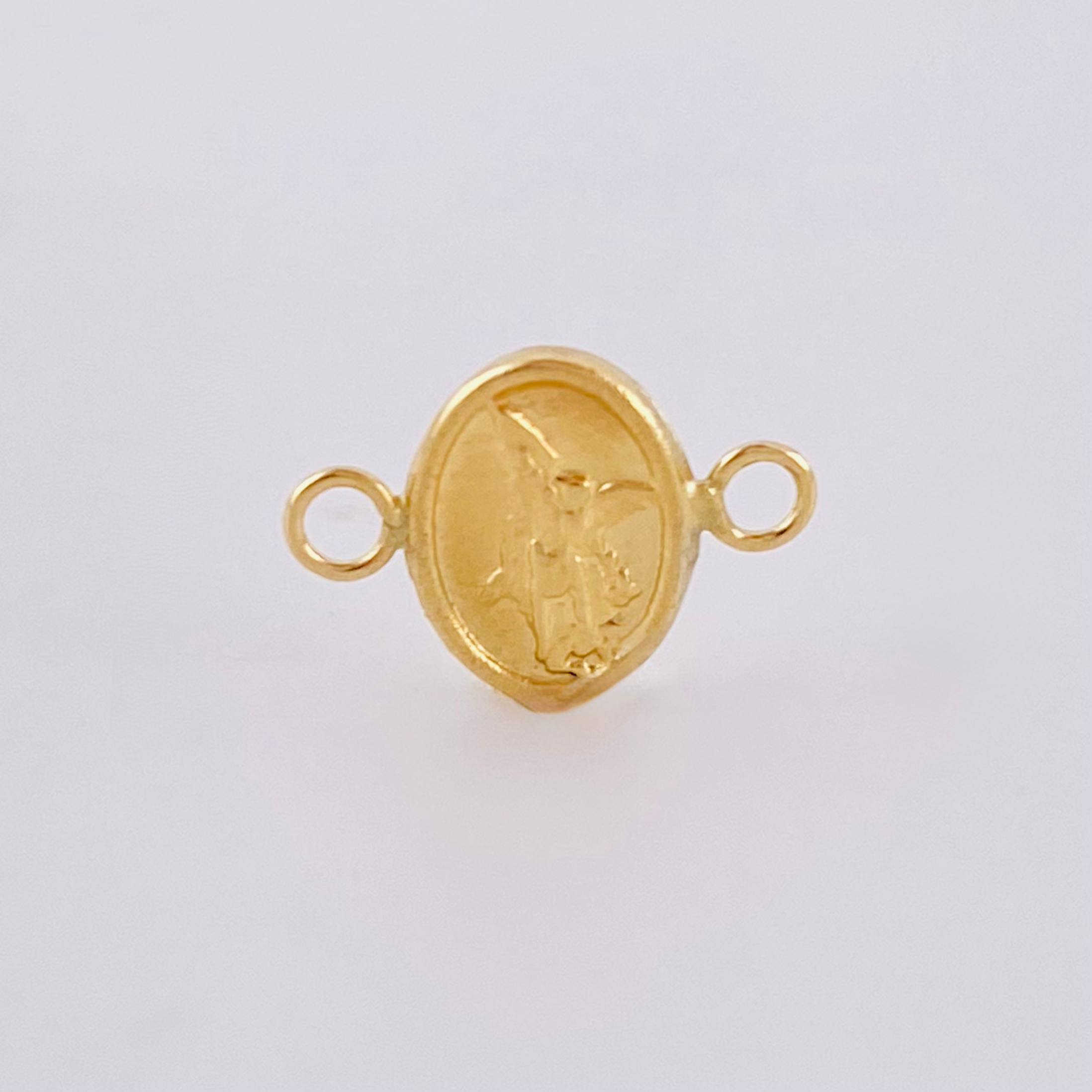 Herraje San Miguel Arcangel 0.6 g / 3/4 in Oro Amarillo 18K