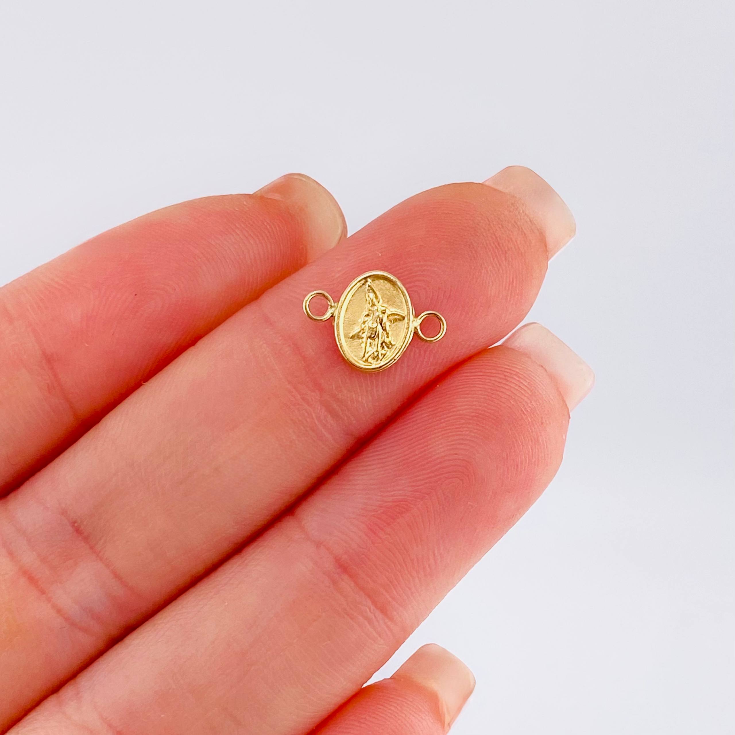 Herraje San Miguel Arcangel 0.6 g / 3/4 in Oro Amarillo 18K