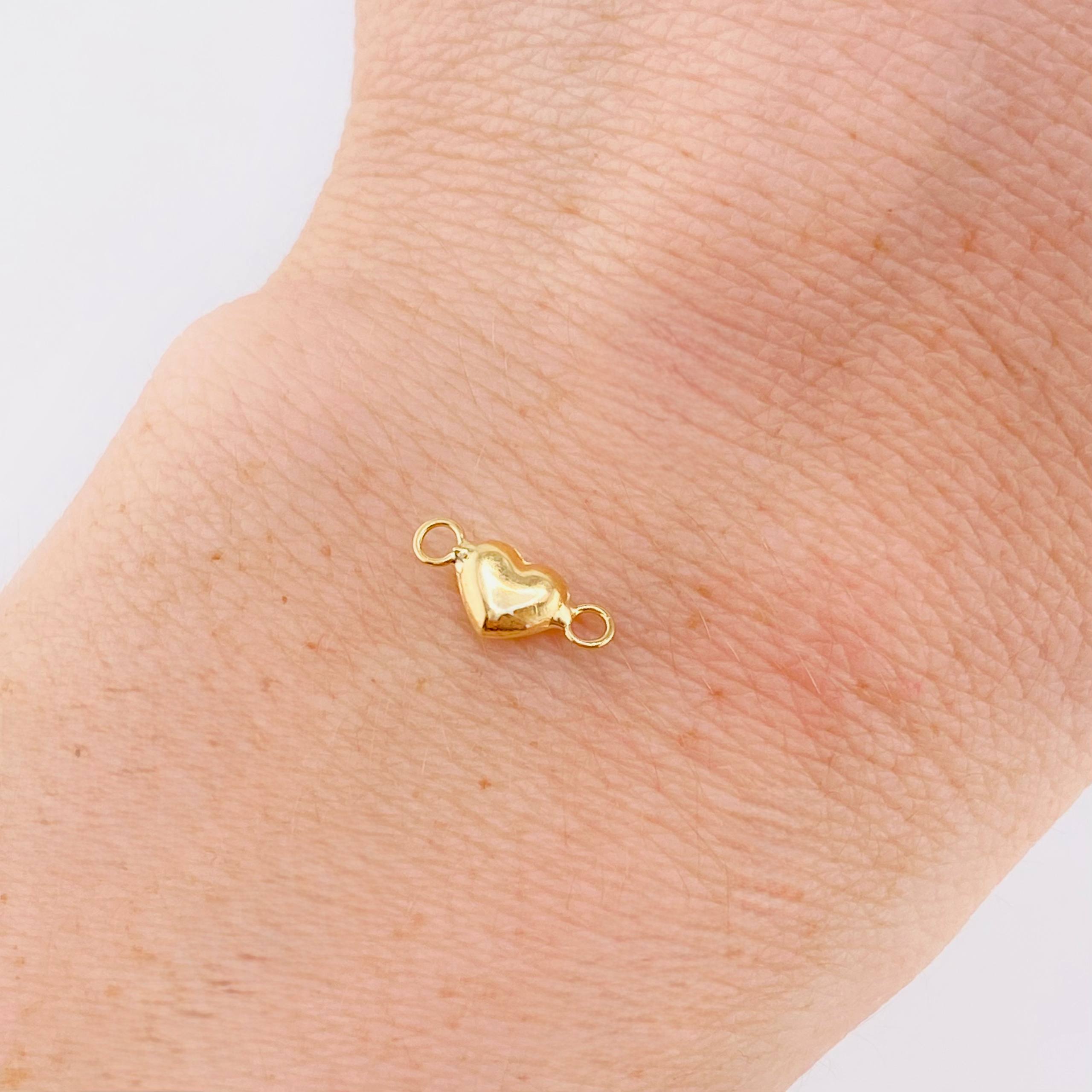 Herraje Corazón 0.2g / 1/2 in Oro Amarillo 18K