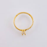 Anillo Solitario Trenza Tupida 1.85gr / T6 1/2 / Oro Amarillo 18K