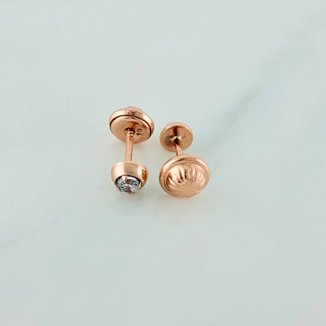 Topos Bisel 0.7gr / 3.8mm Oro Rosa 18K %