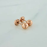 Topos Bola 0.85gr / 5mm Oro Rosa 18K %