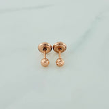 Topos Bola 0.55gr / 3mm Oro Rosa 18K %