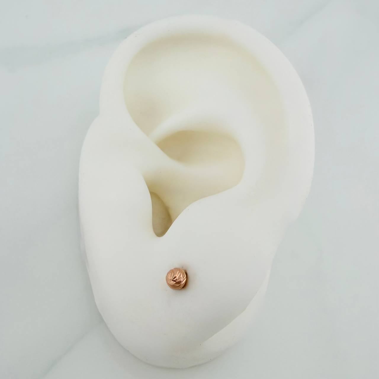 Topos Bola 0.6gr / 3mm Oro Rosa 18K %