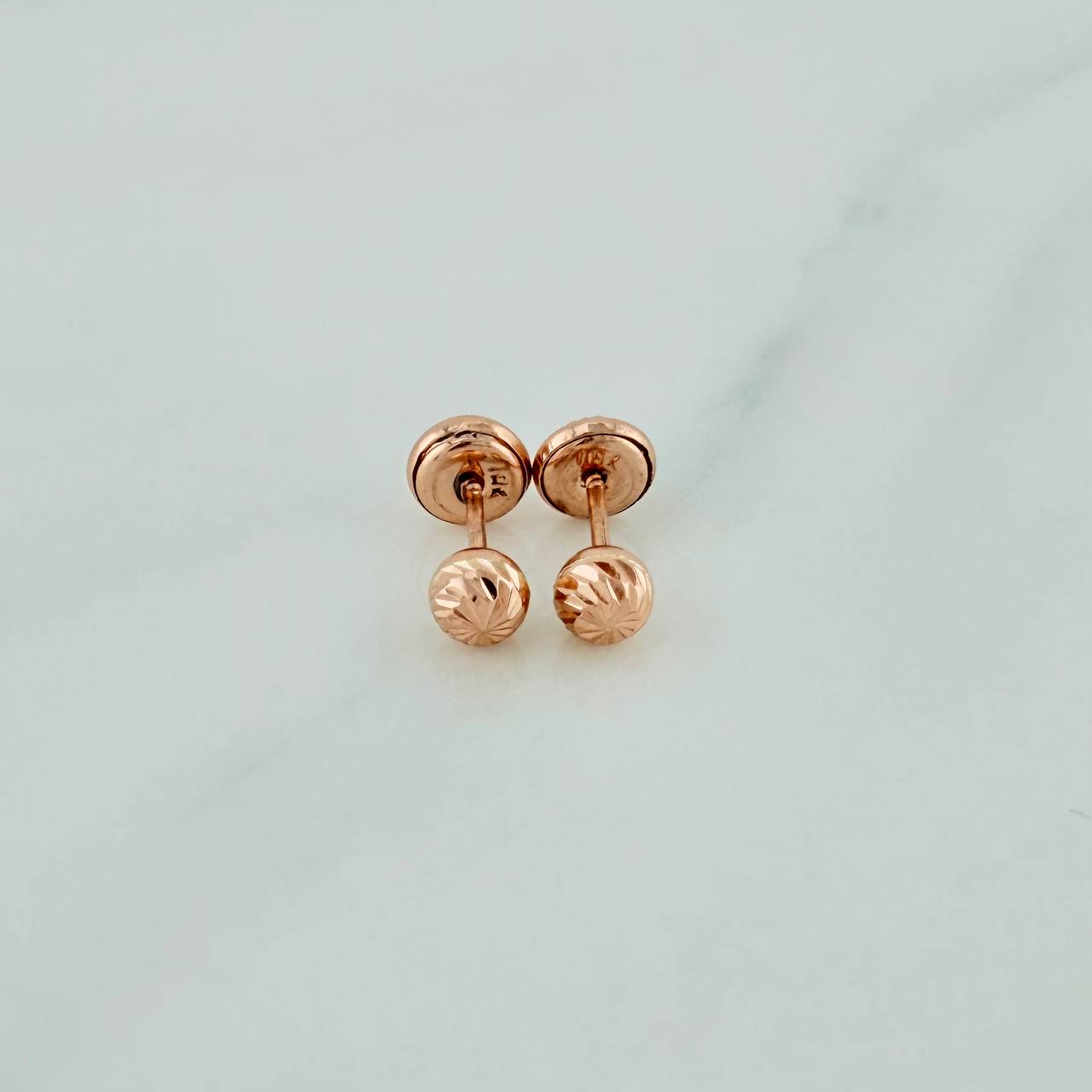 Topos Bola 0.7gr / 4mm Oro Rosa 18K %