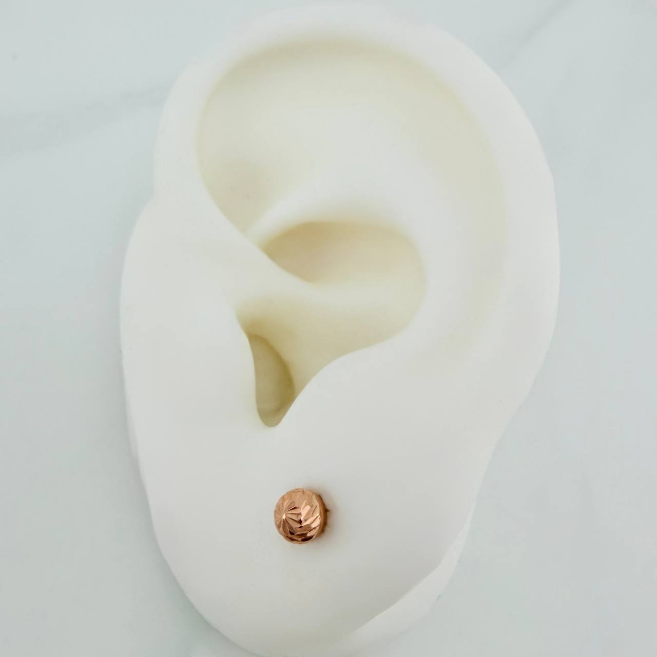 Topos Bola 0.7gr / 4mm Oro Rosa 18K %