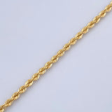 Rope Bracelet 1.75gr / 7.5in / 18K Gold +3 $
