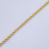 Rope Bracelet 1.3gr / 8.3in / 18K Gold +3$