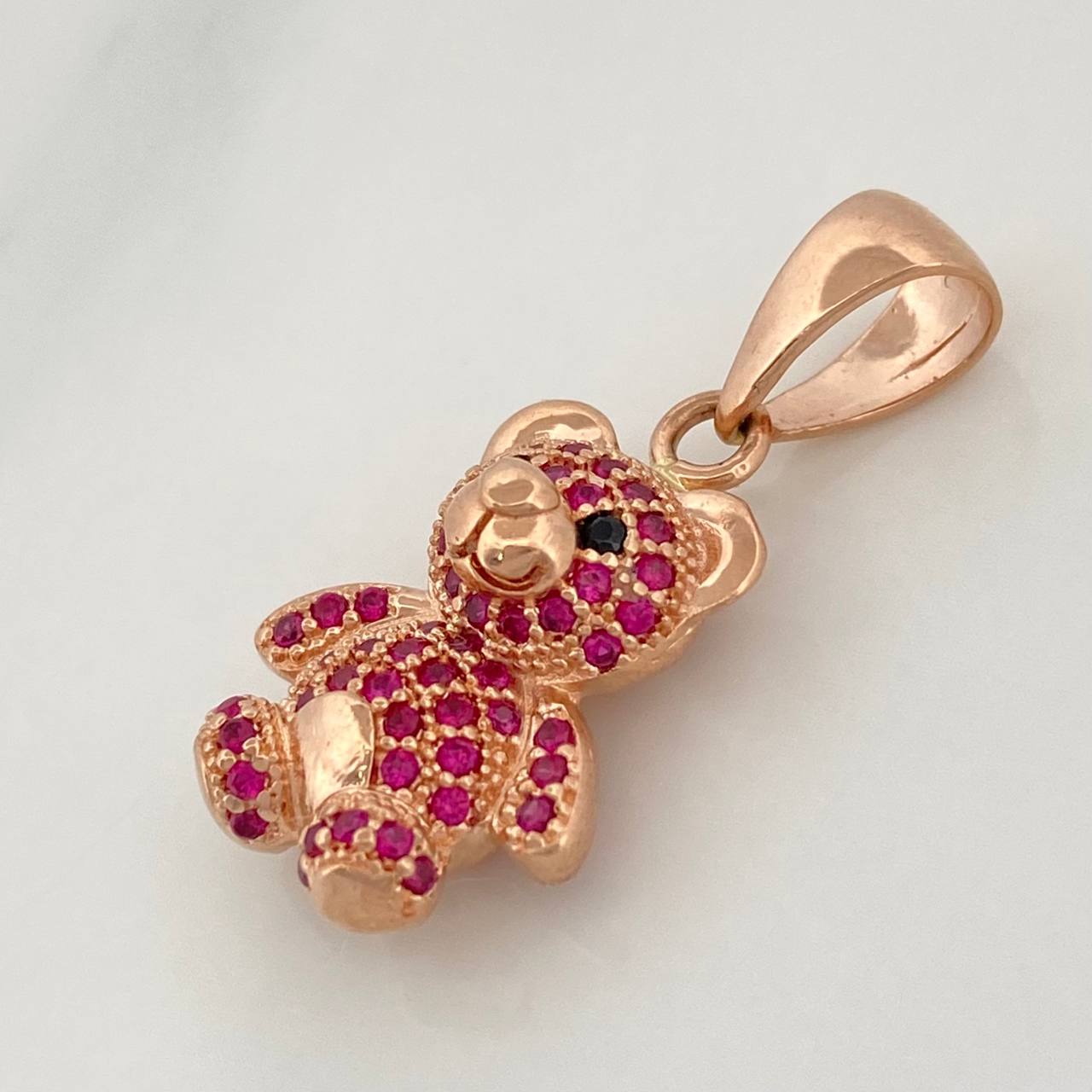 Dije Oso 3.4gr / 1 in / Oro Rosa 18K %