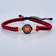 Woven Red Black Superhero Bracelet 0.45gr / 18K Gold +0$